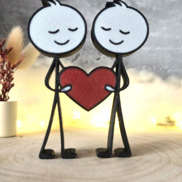 2 Männer mit Herz – Geschenk für Paare – gleichgeschlechtliche Liebe – LGBTQ Geschenk