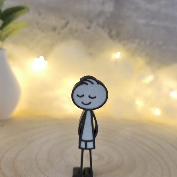3D gedruckte Jungenfigur – minimale Deko – Ergänzung Familie