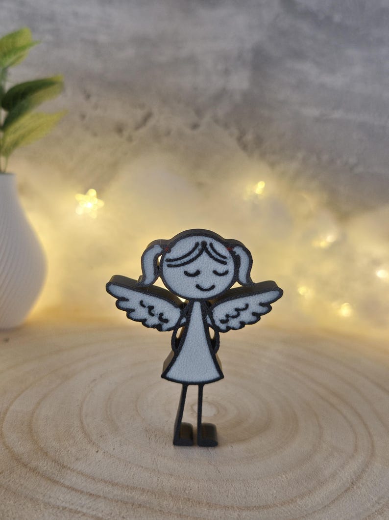 3D gedruckter Schutzengel Mädchen