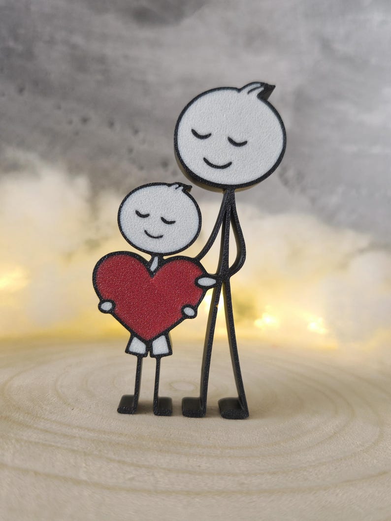 Papa mit Sohn – 3D Druck – Vatertag Geschenk